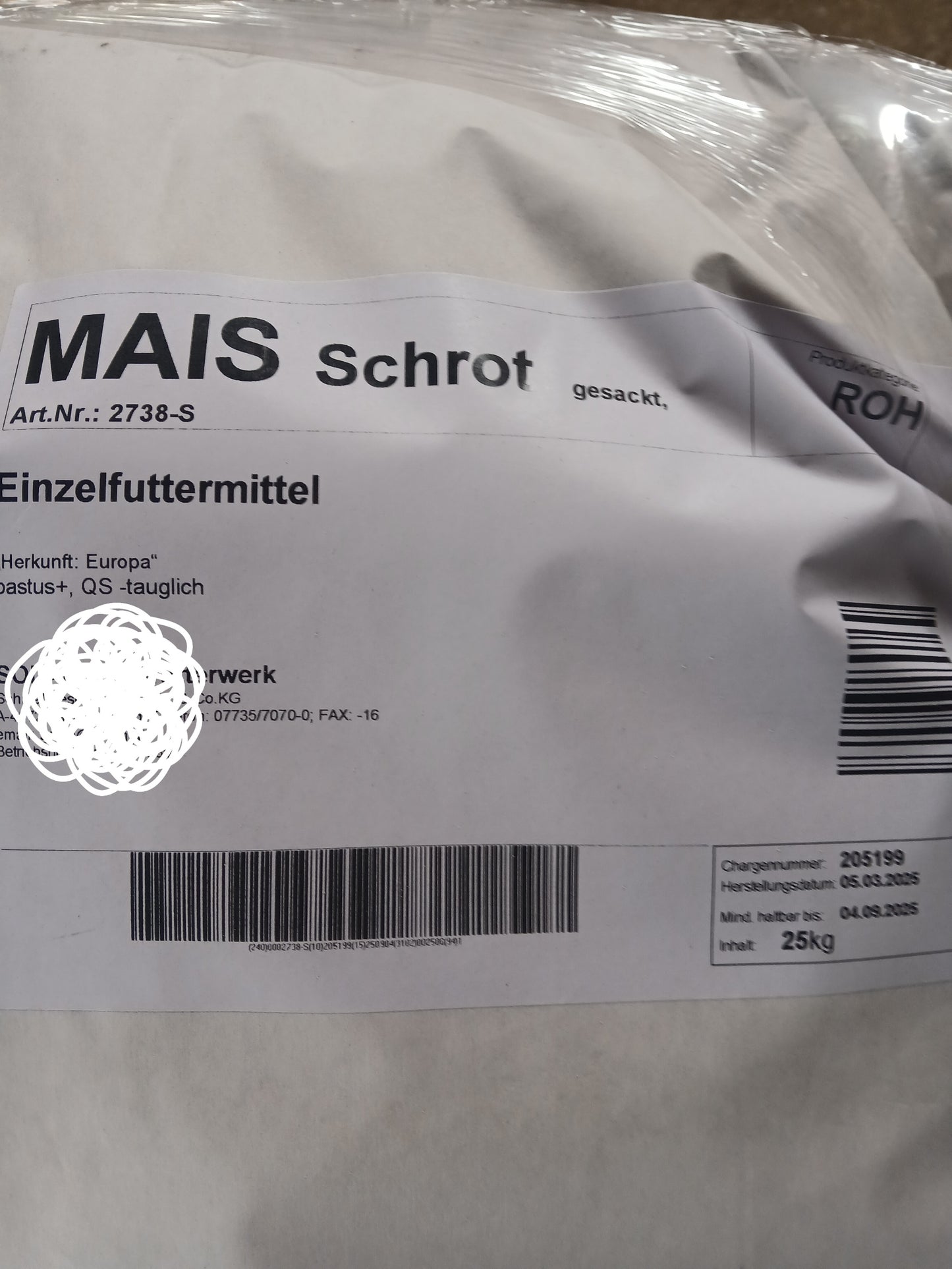 Maisschrot GROB