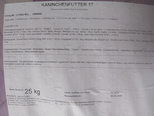 Kaninchenfutter